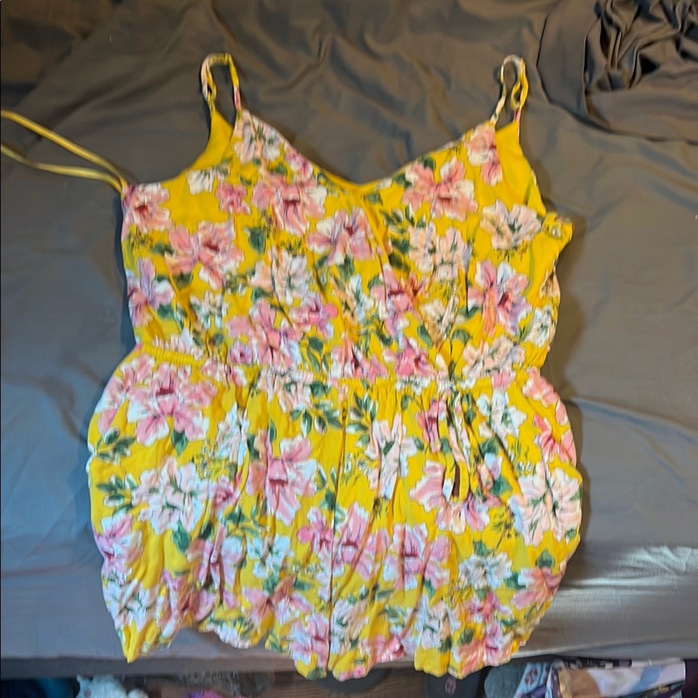 Floral Yellow Women's Top